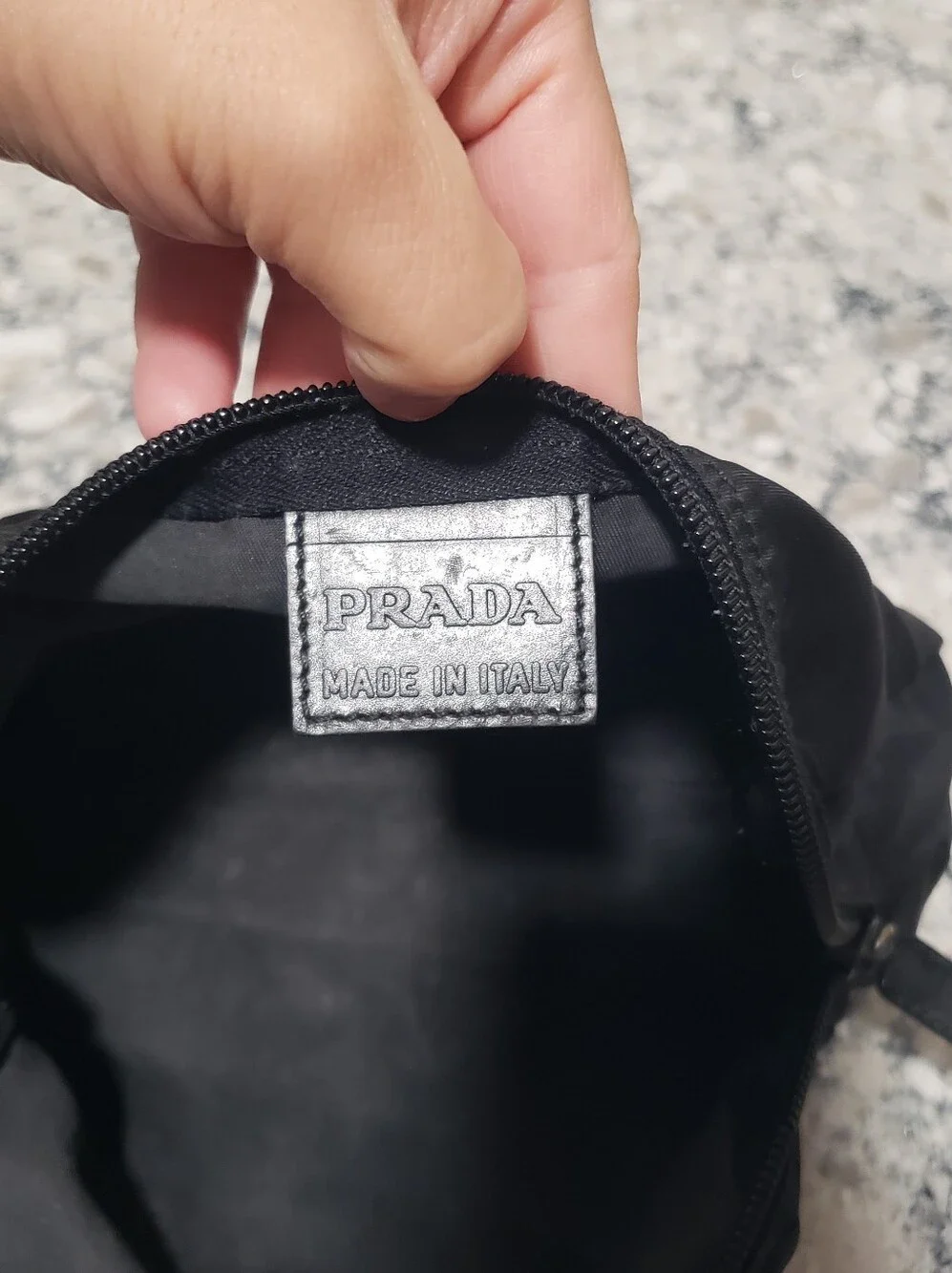 Prada Black Nylon Cossmetic Pouch